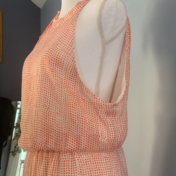 Banana Republic Sleeveless Dress Size XL Like New Silky Lined Halter Max… - Picture 5 of 14